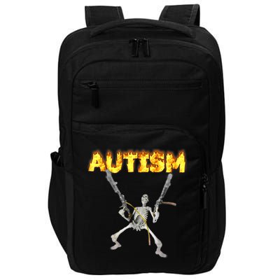 Autism Skeleton Meme Funny Gift Impact Tech Backpack
