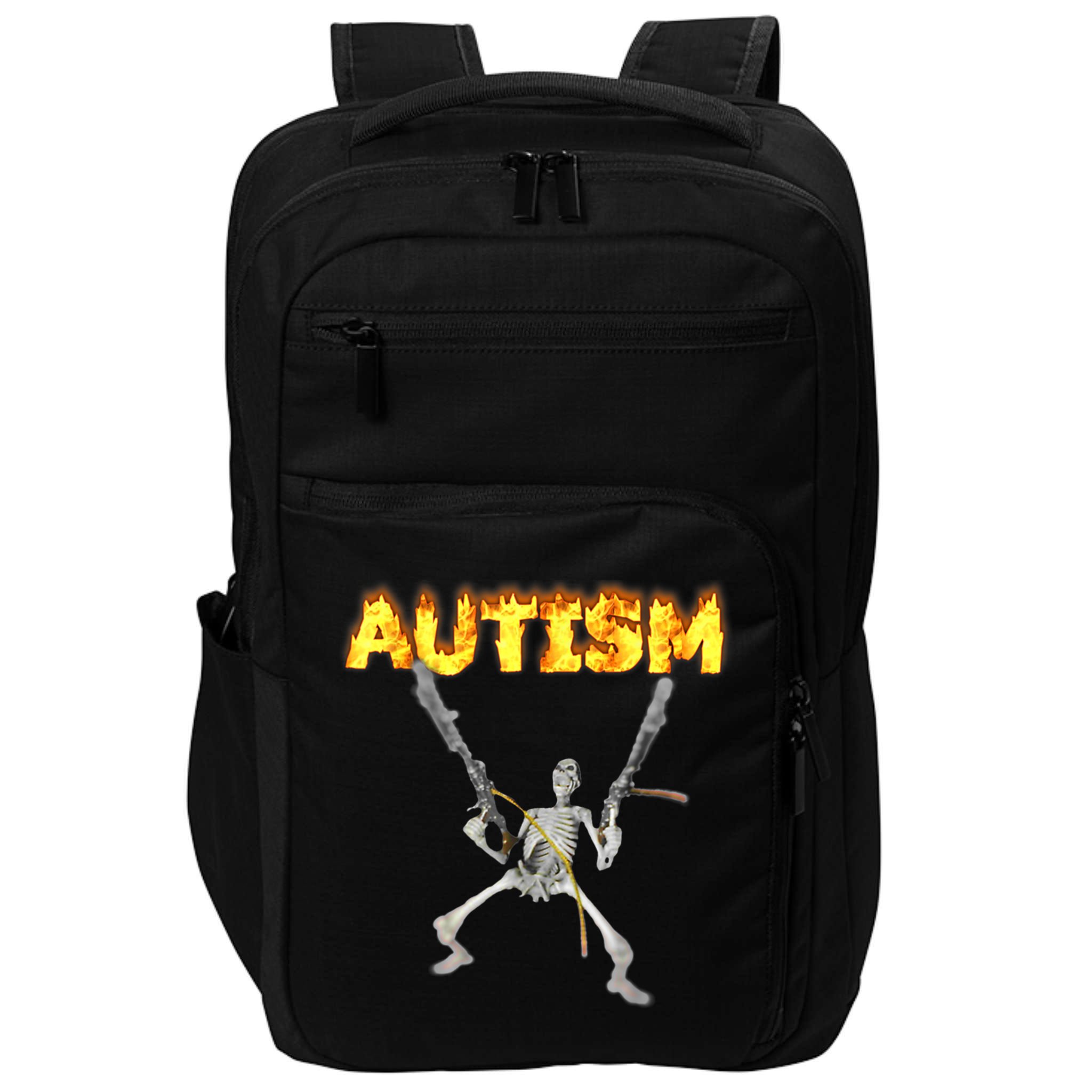 Autism Skeleton Meme Funny Gift Impact Tech Backpack