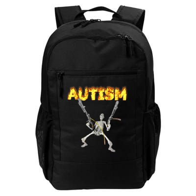 Autism Skeleton Meme Funny Gift Backpack