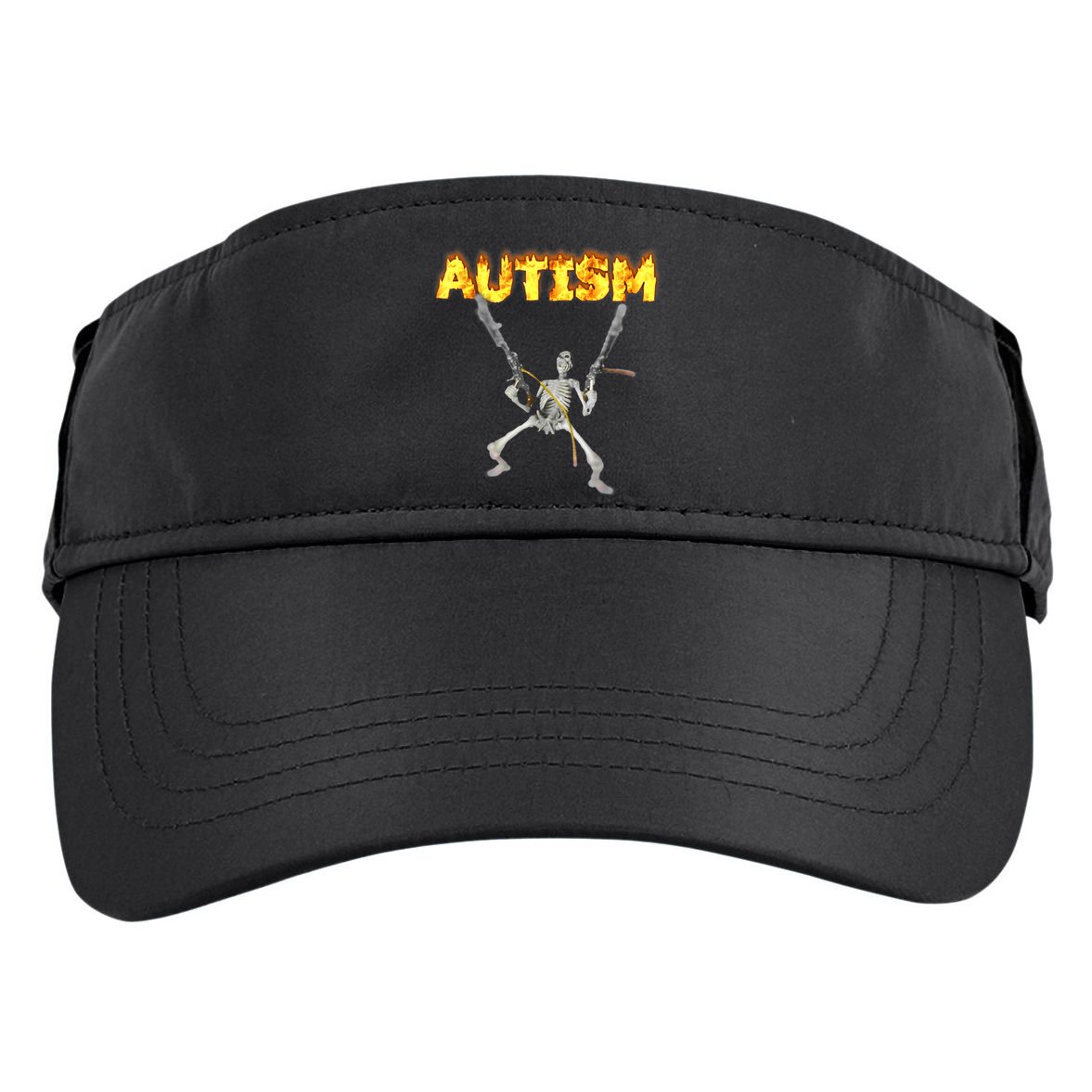 Autism Skeleton Meme Funny Gift Adult Drive Performance Visor