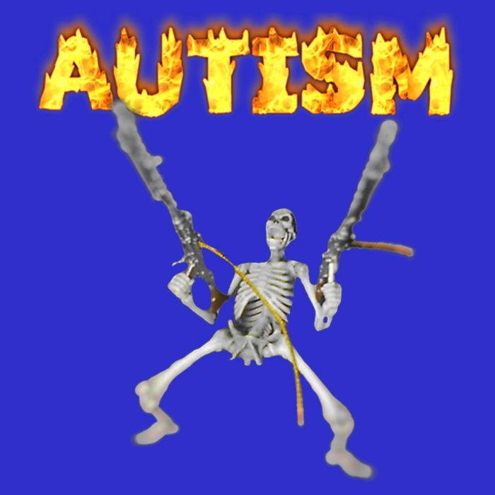 Autism Skeleton Meme Funny Gift Short Acrylic Beanie