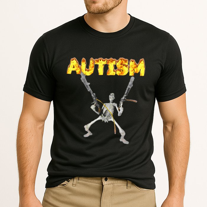 Autism Skeleton Meme Performance Shirt