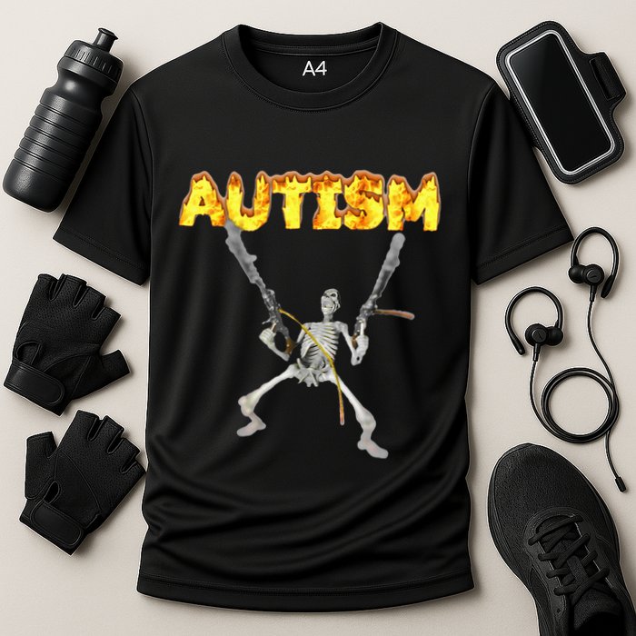 Autism Skeleton Meme Performance Shirt
