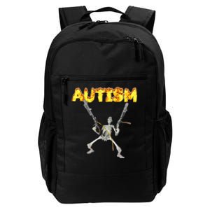 Autism Skeleton Meme Daily Commute Backpack