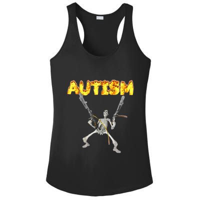 Autism Skeleton Meme Ladies PosiCharge Competitor Racerback Tank