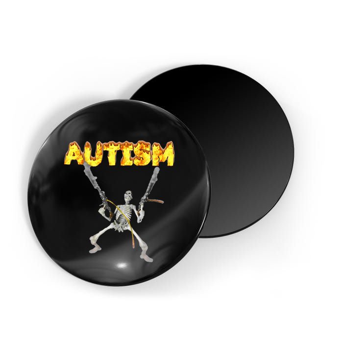 Autism Skeleton Meme Magnet