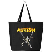 Autism Skeleton Meme 25L Jumbo Tote