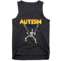 Autism Skeleton Meme Tank Top