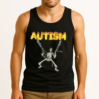 Autism Skeleton Meme Tank Top