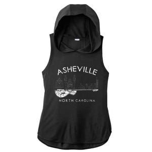 Asheville Souvenir Men North Carolina Lover Music Guitar Ladies PosiCharge Tri-Blend Wicking Draft Hoodie Tank