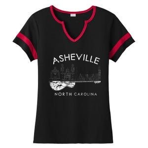 Asheville Souvenir Men North Carolina Lover Music Guitar Ladies Halftime Notch Neck Tee