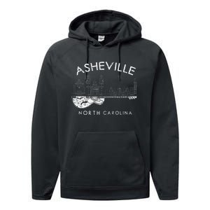 Asheville Souvenir Men North Carolina Lover Music Guitar Performance Fleece Hoodie