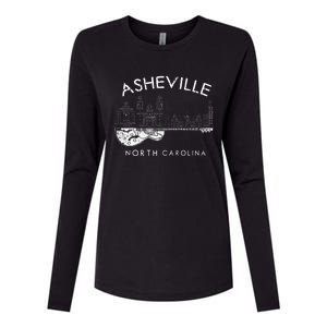 Asheville Souvenir Men North Carolina Lover Music Guitar Womens Cotton Relaxed Long Sleeve T-Shirt