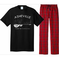 Asheville Souvenir Men North Carolina Lover Music Guitar Pajama Set