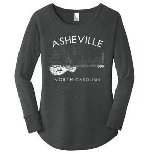 Asheville Souvenir Men North Carolina Lover Music Guitar Women's Perfect Tri Tunic Long Sleeve Shirt