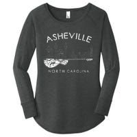 Asheville Souvenir Men North Carolina Lover Music Guitar Women's Perfect Tri Tunic Long Sleeve Shirt