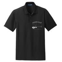 Asheville Souvenir Men North Carolina Lover Music Guitar Dry Zone Grid Polo