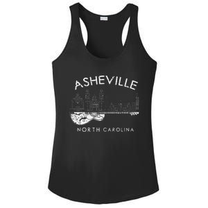 Asheville Souvenir Men North Carolina Lover Music Guitar Ladies PosiCharge Competitor Racerback Tank