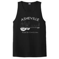 Asheville Souvenir Men North Carolina Lover Music Guitar PosiCharge Competitor Tank