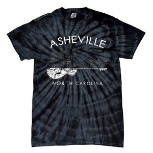 Asheville Souvenir Men North Carolina Lover Music Guitar Tie-Dye T-Shirt