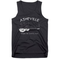 Asheville Souvenir Men North Carolina Lover Music Guitar Tank Top