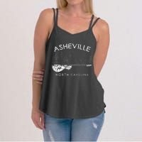 Asheville Souvenir Men North Carolina Lover Music Guitar Women's Strappy Tank