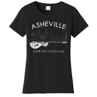 Asheville Souvenir Men North Carolina Lover Music Guitar Women's T-Shirt