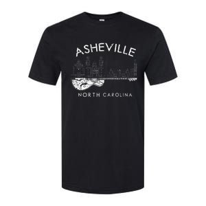 Asheville Souvenir Men North Carolina Lover Music Guitar Softstyle CVC T-Shirt