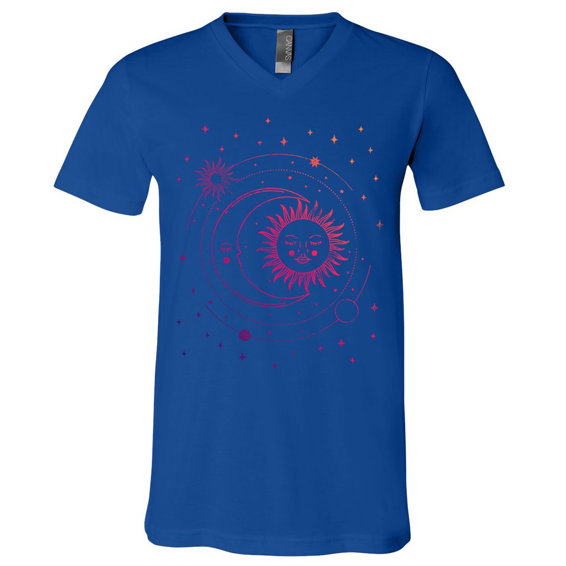 Alchemy Sun Moon Astrology Gift V-Neck T-Shirt