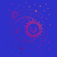 Alchemy Sun Moon Astrology Gift Kids T-Shirt