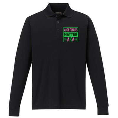 A Serious Matter Aka Performance Long Sleeve Polo