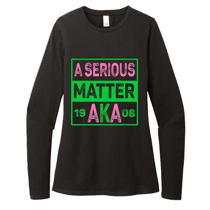 A Serious Matter Aka Womens CVC Long Sleeve Shirt