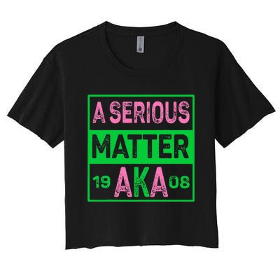 A Serious Matter Aka Women's Crop Top Tee