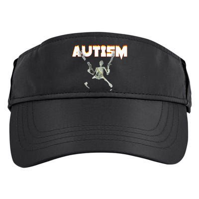 Autism Skeleton Meme Adult Drive Performance Visor