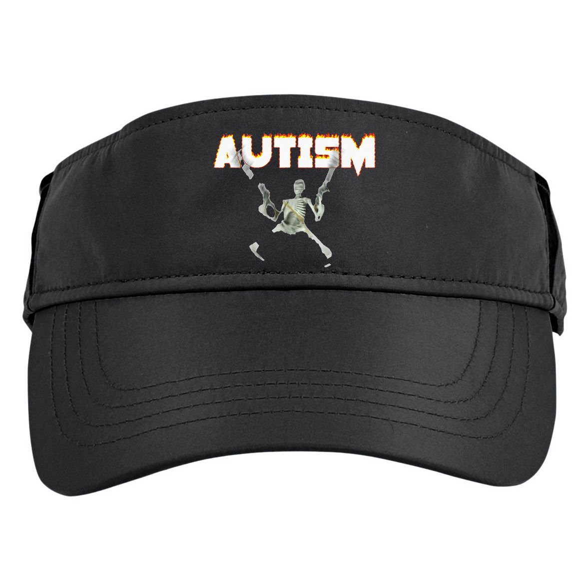 Autism Skeleton Meme Adult Drive Performance Visor