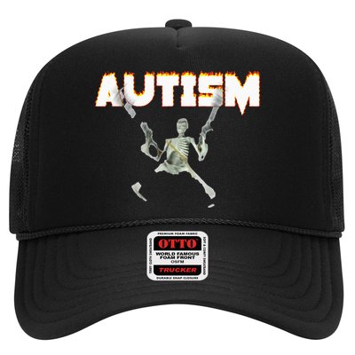 Autism Skeleton Meme Trucker Hat