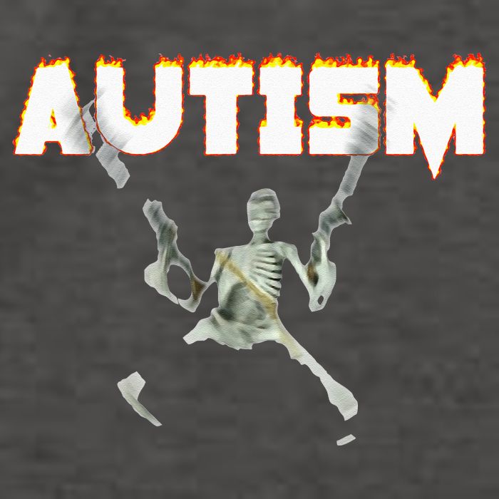 Autism Skeleton Meme Vector Backpack