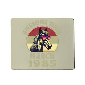 Awesome Since March 1985 37th Birthday Horse Lovers Mousepad