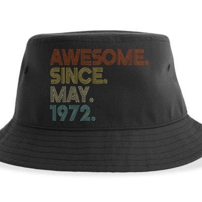 Awesome Since May 1972 Vintage 51th Birthday Sustainable Bucket Hat