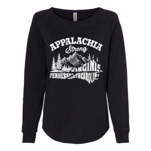 Appalachia Strong Mountain Outdoors Hiking Nc Design Womens California Wash Sweatshirt