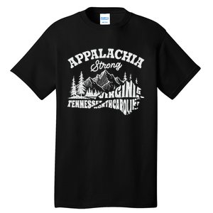 Appalachia Strong Mountain Outdoors Hiking Nc Tall T-Shirt