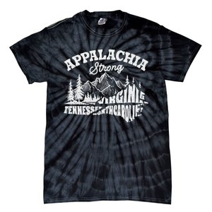 Appalachia Strong Mountain Outdoors Hiking Nc Tie-Dye T-Shirt