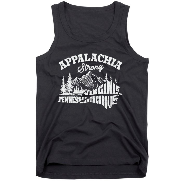 Appalachia Strong Mountain Outdoors Hiking Nc Tank Top