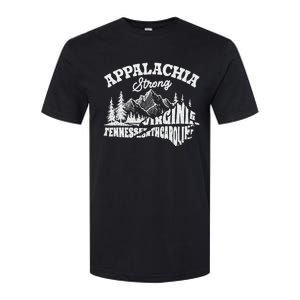 Appalachia Strong Mountain Outdoors Hiking Nc Softstyle CVC T-Shirt