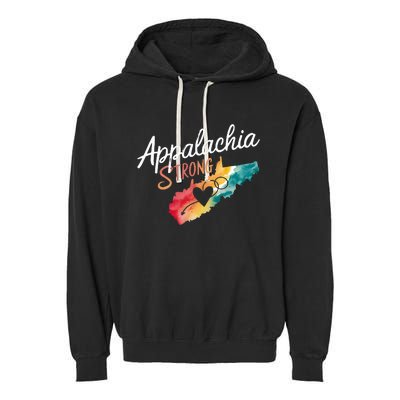 Appalachia Strong Nc Mountains Garment-Dyed Fleece Hoodie