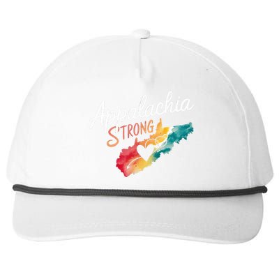 Appalachia Strong Nc Mountains Snapback Five-Panel Rope Hat