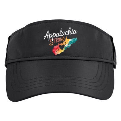 Appalachia Strong Nc Mountains Adult Drive Performance Visor