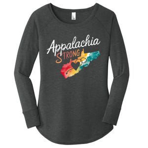 Appalachia Strong Nc Mountains Women's Perfect Tri Tunic Long Sleeve Shirt