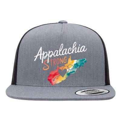 Appalachia Strong Nc Mountains Flat Bill Trucker Hat