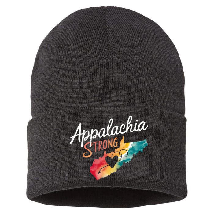 Appalachia Strong Nc Mountains Sustainable Knit Beanie